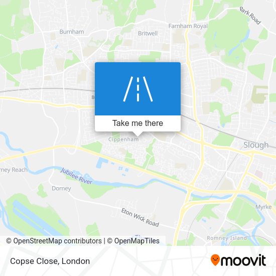 Copse Close map