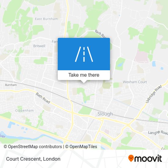 Court Crescent map