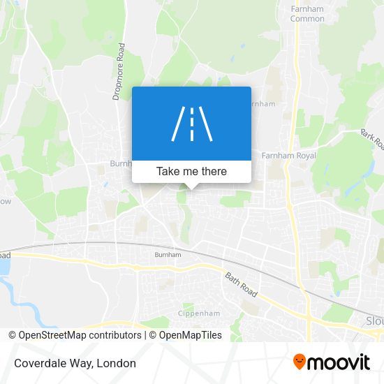 Coverdale Way map