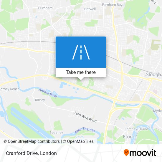 Cranford Drive map