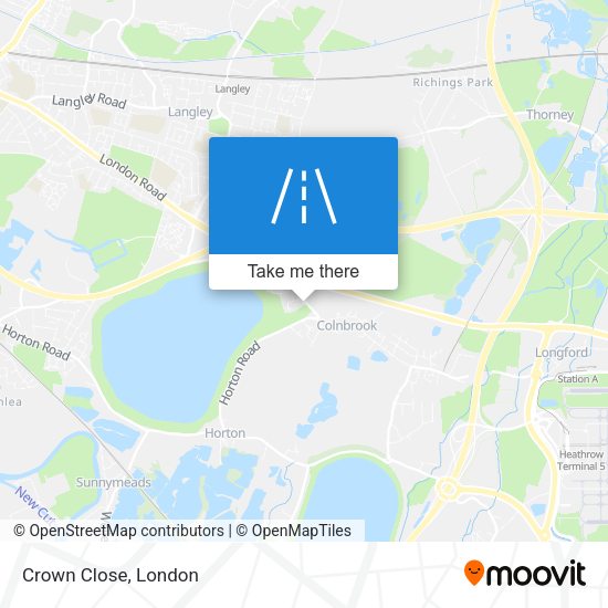 Crown Close map