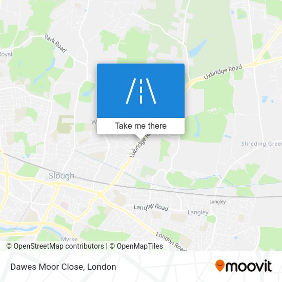 Dawes Moor Close map