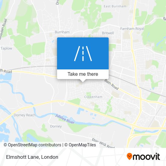 Elmshott Lane map