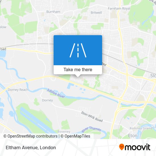 Eltham Avenue map