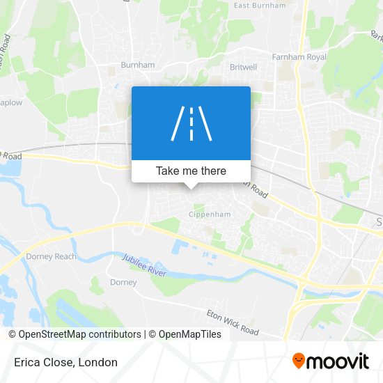 Erica Close map