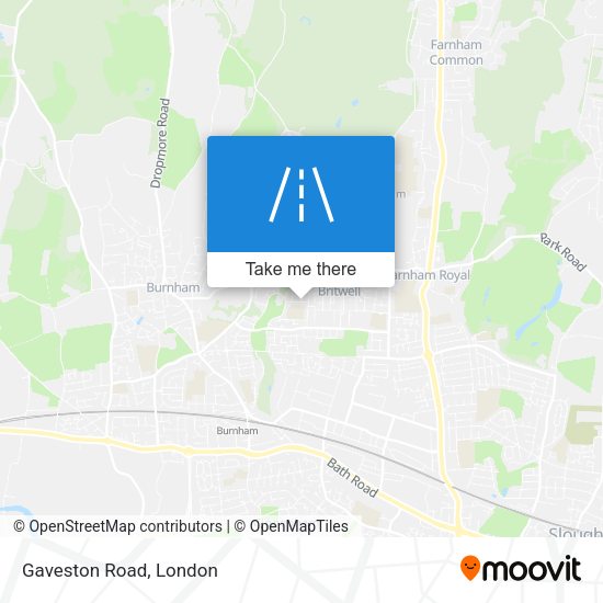 Gaveston Road map
