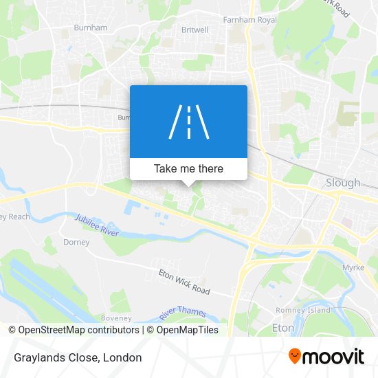 Graylands Close map