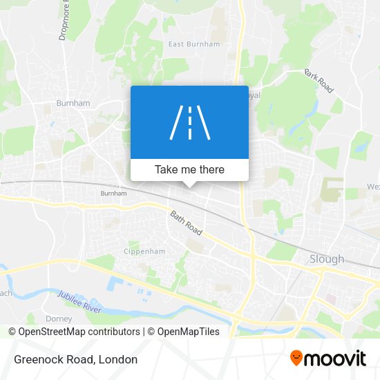 Greenock Road map