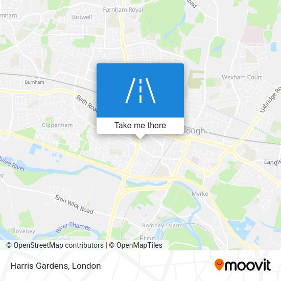 Harris Gardens map