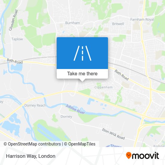 Harrison Way map