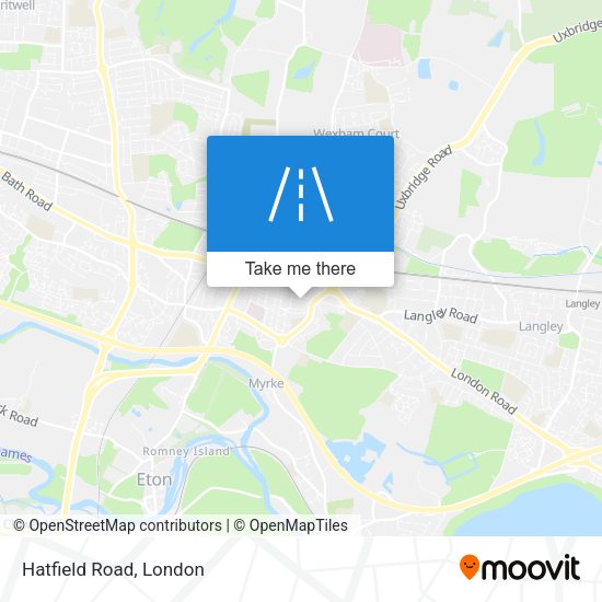 Hatfield Road map