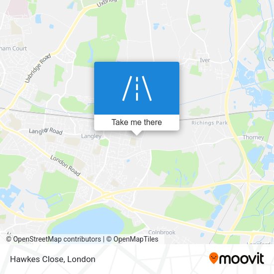 Hawkes Close map