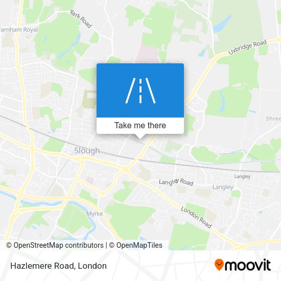 Hazlemere Road map