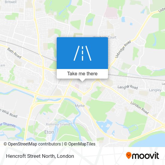 Hencroft Street North map