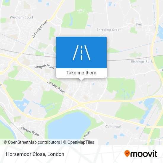 Horsemoor Close map