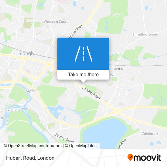 Hubert Road map