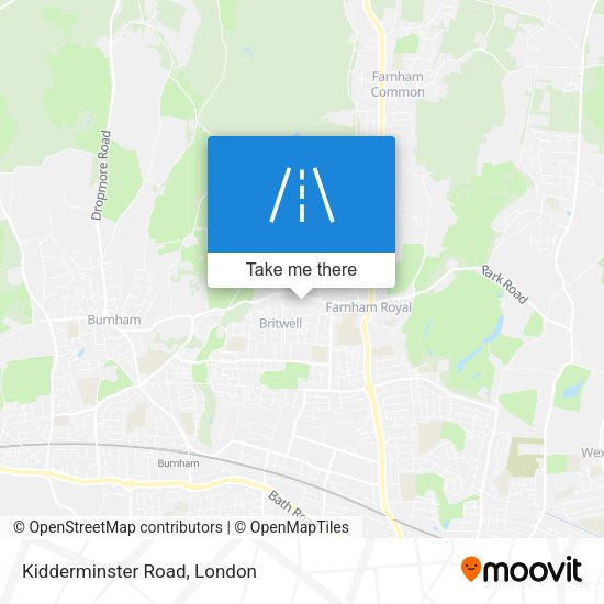 Kidderminster Road map