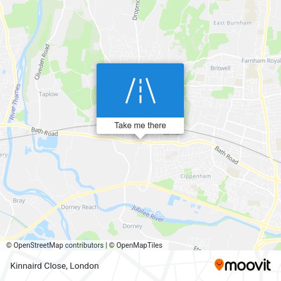 Kinnaird Close map