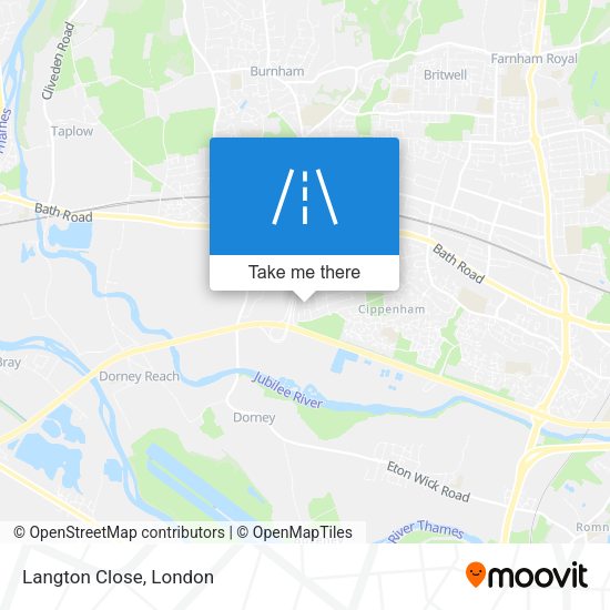 Langton Close map