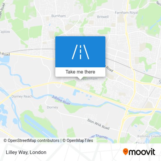 Lilley Way map