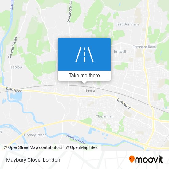 Maybury Close map