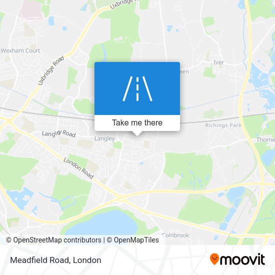 Meadfield Road map