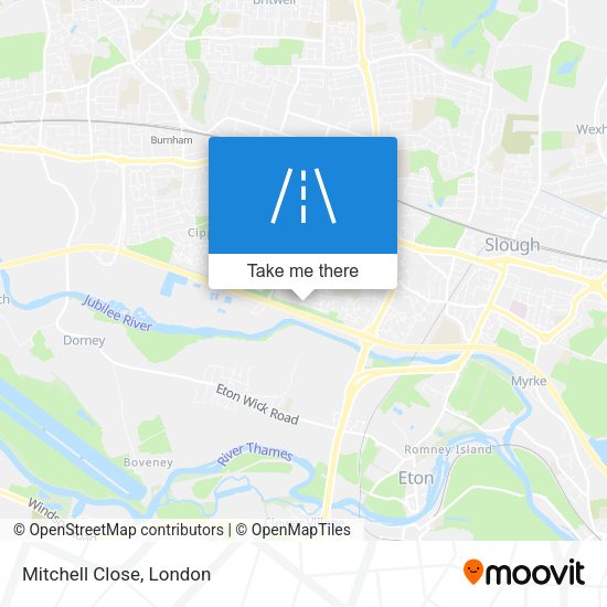 Mitchell Close map