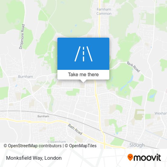 Monksfield Way map