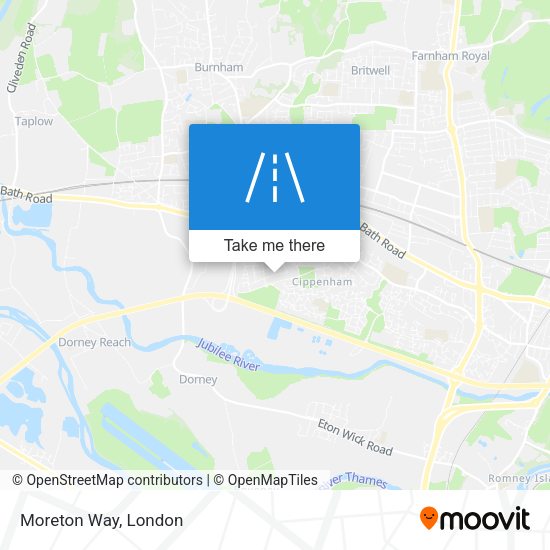 Moreton Way map