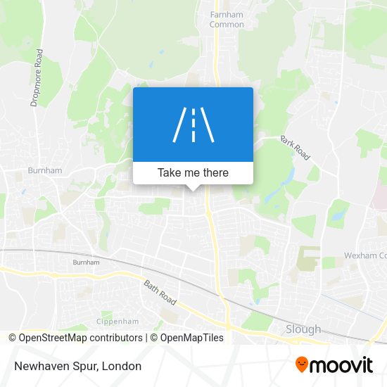 Newhaven Spur map