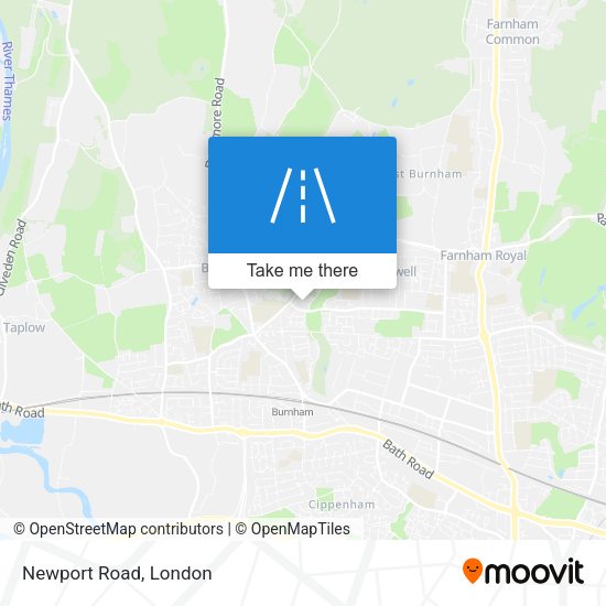 Newport Road map