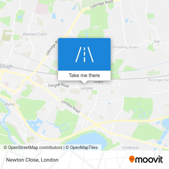 Newton Close map