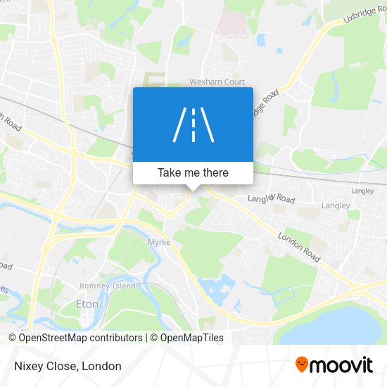 Nixey Close map