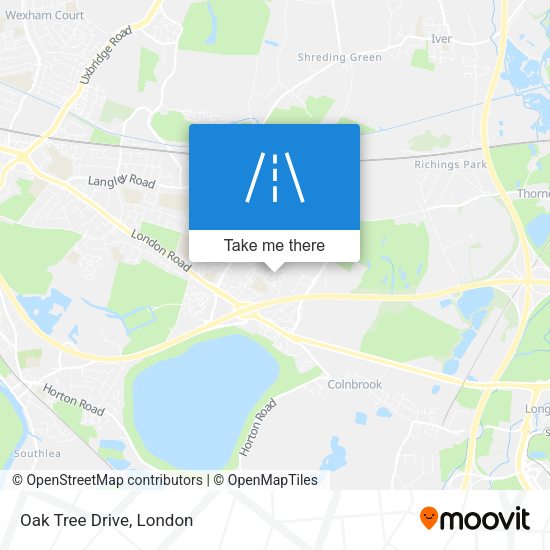 Oak Tree Drive map