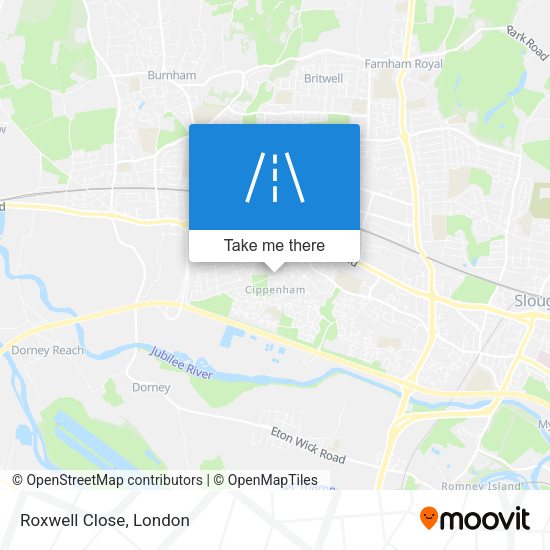 Roxwell Close map