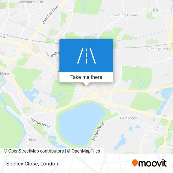 Shelley Close map