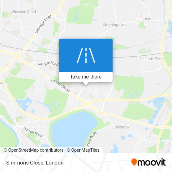 Simmons Close map