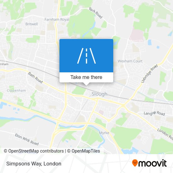 Simpsons Way map