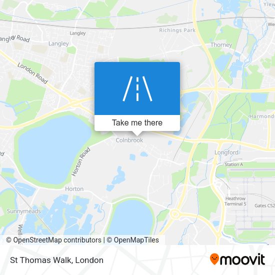 St Thomas Walk map