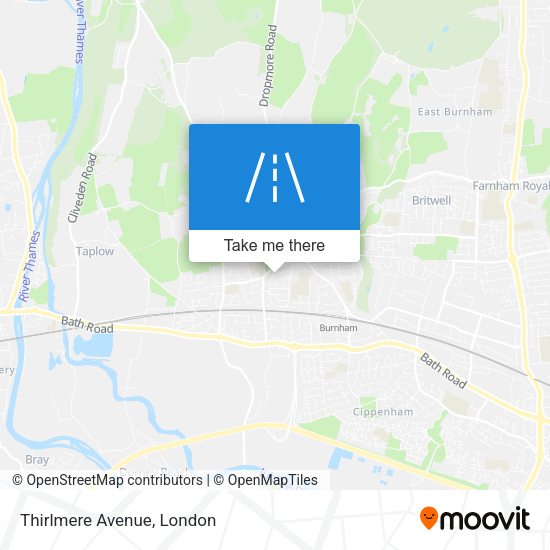 Thirlmere Avenue map