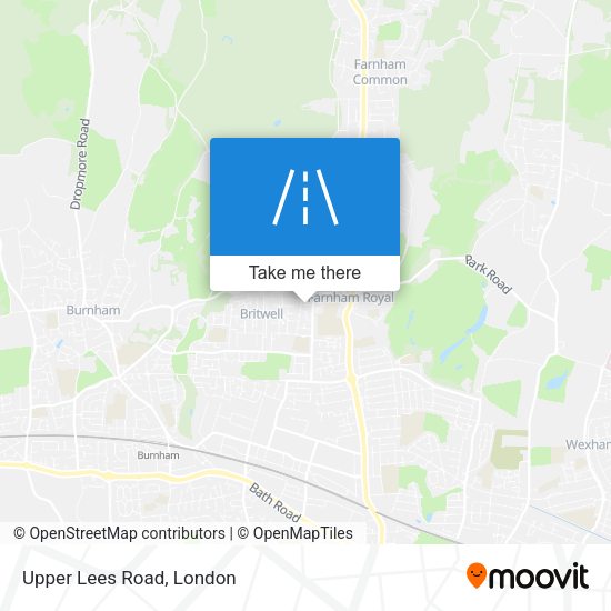 Upper Lees Road map