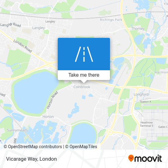 Vicarage Way map