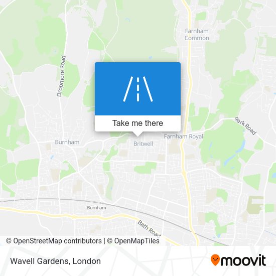 Wavell Gardens map