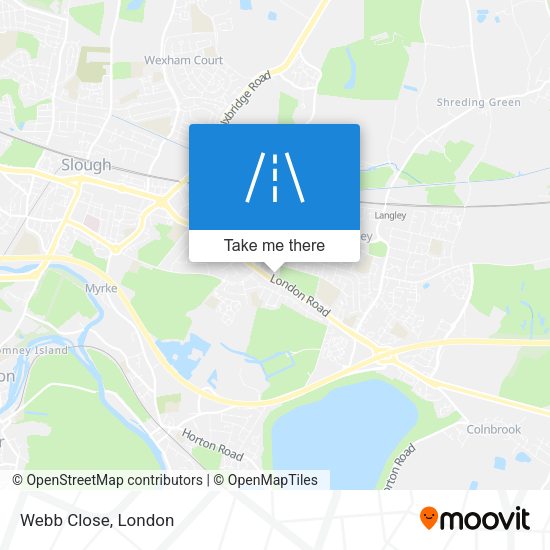 Webb Close map