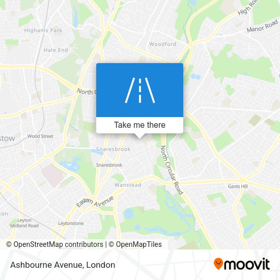 Ashbourne Avenue map