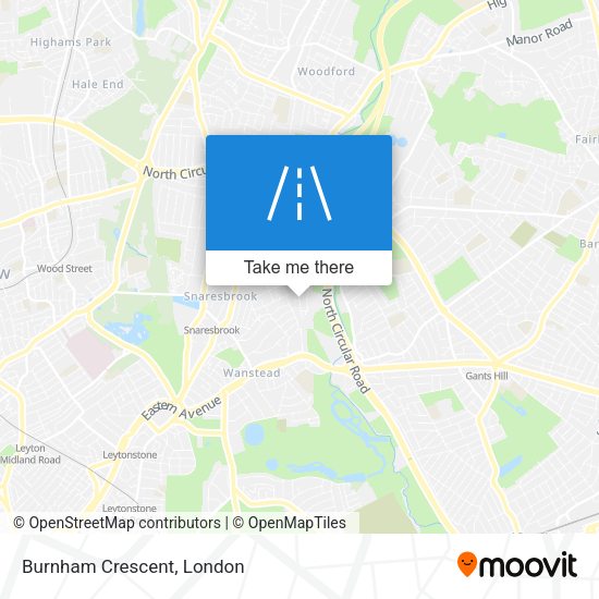 Burnham Crescent map