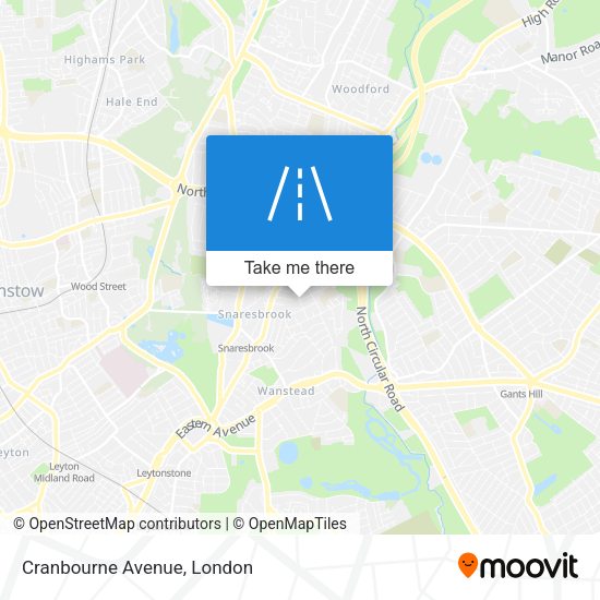 Cranbourne Avenue map