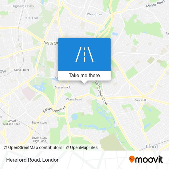 Hereford Road map