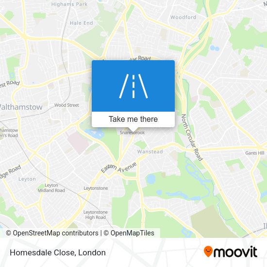 Homesdale Close map