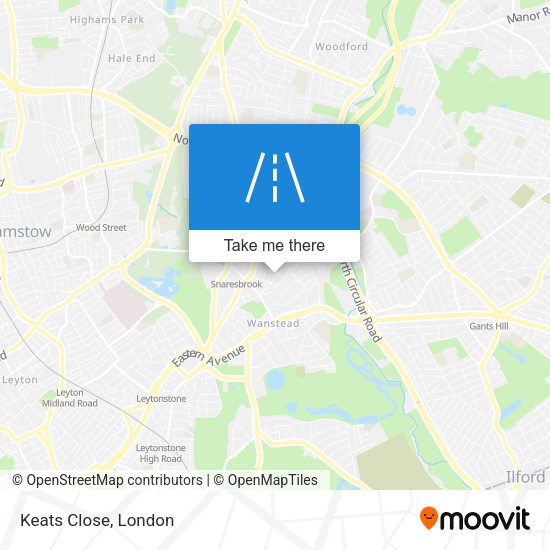 Keats Close map